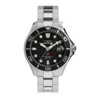 ราคา TIMEX Deep Water Meridian 200 Watch Quartz 20 ATM Water Resistant Sapphire Glass Black Dial TW2W82000 Men s Genuine Product (49507434051)