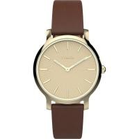 ราคา TIMEX Transcend Watch Quartz 5 ATM Water Resistant Mineral Glass Gold Dial TW2V67000 Unisex Genuine Product (49307433929)