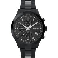 ราคา Timex Men s Dress Chronograph 43mm Watch Black Bracelet Black Dial Black Case Black (48507434319)
