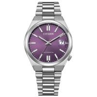 ราคา CITIZEN Men s Watch CITIZEN COLLECTION NJ0200 50W Mechanical Wristwatch Waterproof TSUYOSA 37mm Domestic Genuine Product Automatic Self Winding See Through Back Automatic Date Display Silver Violet Pu