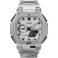 ราคา TIMEX UFC Watch Quartz 10 ATM Water Resistant Mineral Glass Silver Dial TW2V84700 Men s Genuine Product (48257438014)