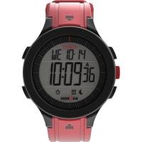 ราคา Timex Unisex Ironman Triathlon T200 42mm Watch Red Strap Digital Dial Black Case Red Digital (48057429695)