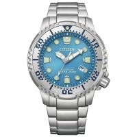 ราคา CITIZEN Watch PROMASTER BN0165 55L Water Resistant Diving Watch Luminous Men s 200m Dive Water Resistant Eco Drive Solar Analog Business Outdoor Ice Blue Light Blue Blue MARINE Series (47705880667)