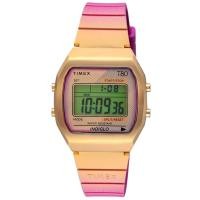 ราคา TIMEX Classic Digital T80 Watch Quartz 3 ATM Water Resistant Plastic Pink Dial TW2V74400 Unisex Genuine Product (47657433941)
