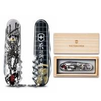 ราคา Victorinox Samurai Ink Art Climber Swiss Army Knife Multi Tool Collection with 14 Functions Special Paulownia Box Family Crest Gift Edition (46752103522)