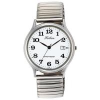 ราคา CITIZEN Q Q Men s Analog Waterproof Watch with Date Metal Band D014 204 White (46656296026)