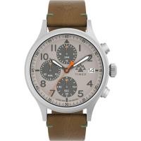 ราคา Timex Men s Expedition Sierra Chronograph 42mm Watch Brown Strap Gray Dial Stainless Steel Case Brown (46107434405)