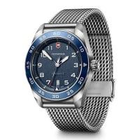 ราคา VICTORINOX Swiss Army Analog Men s Watch Waterproof Automatic Blue Dial Mesh Bracelet Stainless Steel Case 316L Strap Replacement 5 Year Warranty Brand Gift Blue Official Domestic Product 242045 (4595