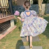 ราคา พร้อมส่ง ชุดเดรสเจ้าหญิง แขนสั้น เปิดหลัง ลายดอกไม้ สไตล์เกาหลี แฟชั่นฤดูร้อน สําหรับเด็กผู้หญิง อายุ 3 14 ปี (23469582792)