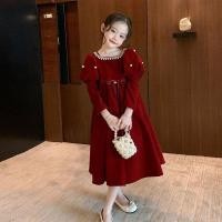 ราคา สปอต 3 14 ปี ชุดสาว ชุดแขนยาวสำหรับสาว กระโปรงลำลองแฟชั่นสำหรับเด็ก กระโปรงฤดูใบไม้ร่วงและฤดูหนาวสีแดงสำหรับสาว (29366241885)