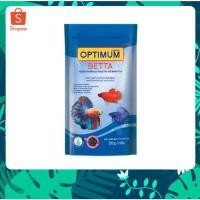 ราคา อาหารปลากัด เร่งสี เร่งโต Optimum Betta ปลากัด ปลาหางนกยูง เม็ดจิ๋ว น้ำหนัก 20 กรัม (19808863233)