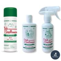 ราคา TickStop Shampoo TickStop Spray TickStop แป้ง ผลิตภัณฑ์กำจัดเห็บหมัดครบวงจร สำหรับสุนัข (47800659370)