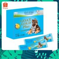 ราคา 12 ซอง AG Science goat gold Plus นมแพะผง สำหรับสัตว์เลี้ยง 1ซอง15กรัม (29084843633)