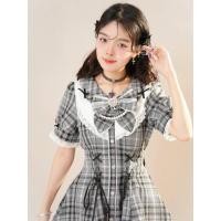 ราคา ชุด Preppy Girl สไตล์ใหม่ สีเทาและชมพู ตัวslim fit กางเกงเอวสูง (43210387159)