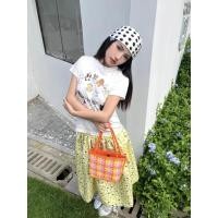 ราคา น่ารักสุดๆ FXzz เฉพาะกระโปรงลายสก๊อตสีเหลืองพิมพ์หญิงฤดูร้อนเอวยางยืด Slimmer ดู All Match Fluffy A (56606626880)