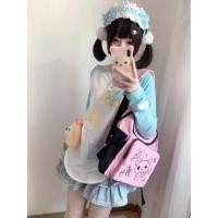ราคา กระเป๋าเป้สะพายหลังผ้าใบแบบกรงเล็บลูกแมว ขนาดใหญ่ สไตล์น่ารักสำหรับนักเรียนและใช้งานทั่วไป (57257177899)