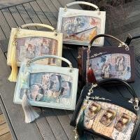 ราคา ขายร้อน F X Pain Bag Lily of the Valley Spring Order Green Mountain Wall Original Pain Bag Portable Shoulder Messenger Bag Transparent All Match Antique Female Small Food จํานวน itabag (29954653602)