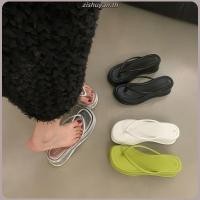 ราคา Nathava รองเท้าแตะหนัง PU ส้นสูง 2 นิ้ว เรียบ สวย พื้นนิ่มใส่สบาย กันลื่น (44907014753)