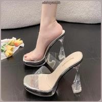 ราคา รองเท้าส้นสูง หัวแหลม เปิดนิ้วเท้า สายรัดใส อเนกประสงค์ กันน้ํา สไตล์เกาหลี สําหรับผู้หญิง (44657849312)