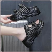 ราคา Susan s shop รองเท้าแฟชั่นสตรี รองเท้าส้นตึก พื้นนิ่ม ใส่แล้วขาดูเรียวยาว สูง5cm Size 35 40 (44258821675)