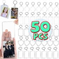 ราคา พวงกุญแจกรอบรูปใส กำหนดเอง พวงกุญแจใส่รูป จี้อะคริลิกเปล่าสำหรับใส่รูป 10 20 30 50ชิ้น (55157665670)