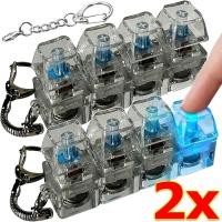 ราคา 4 Keys พวงกุญแจรูปคีย์บอร์ดมีไฟ ของเล่นคลายเครียดแบบ DIY ปุ่มกดพร้อมไฟ LED (51058000771)