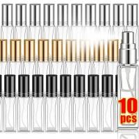 ราคา 10ml ขวดสเปรย์น้ำหอม ภาชนะแก้วเปล่าสำหรับบรรจุน้ำหอม ขวดบรรจุเครื่องสำอางสำหรับพกพาแบบเติมได้ 3 5 10ชิ้น (51907782292)