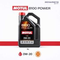 ราคา MOTUL น้ำมันเครื่องสังเคราะห์แท้ 100 สูตรเอสเตอร์ Motul 8100 POWER 0W20 SN PLUS 5L กรองแจ้งรุ่นรถทักแชท (46705161579)