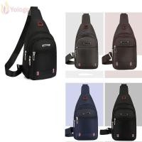 ราคา YOLOGO กระเป๋าสะพายข้างผู้ชาย สีดําสีฟ้าสีเทาสีน้ําตาลพอร์ตชาร์จ USB Men Messenger กระเป๋า กระเป๋าสะพายผ้าสี่เหลี่ยมผืนผ้ากระเป๋าเดินทาง (55856811969)