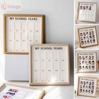 ราคา โยโลโก กรอบรูปสําหรับเด็ก กรอบรูปปีโรงเรียนของฉันที่สร้างสรรค์ทรงสี่เหลี่ยม ตกแต่งสํานักงาน การป้องกันภาพถ่ายสีโอ๊คเรียบง่าย (52708030783)