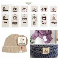 ราคา STARYSWAY 50PCS ผ้าป้ายเสื้อผ้า DIY ทอถักอุปกรณ์ลายหัวใจแท็กเสื้อผ้า (49008148833)