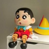 ราคา Pinocchio หุ่น Crayon Shin Chan รูป Nohara Shinnosuke ตุ๊กตาสร้างสรรค์รถเดสก์ท็อปตกแต่งของขวัญตุ๊กตา (40522873772)