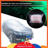 ราคา Honglai ผ้าคลุมรถแบบใช้แล้วทิ้งสากล ฝาพลาสติกสำหรับรถยนต์ที่มีแถบยางยืดซีดานสภาพอากาศฝนตกหิมะกลางแจ้ง ขาย 1 ชิ้นต่อชิ้น (58058417985)