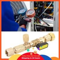 ราคา Honglai ชุดเครื่องมือถอดแกนวาล์วสำหรับ HVAC สแตนเลสทองเหลือง SAE 1 4 5 16 อุปกรณ์ R22 R410 R32 สารทำความเย็นพร้อมอะแดปเตอร์ 10 แกน Heavy Duty AC ระบบทำความเย็น (54658362460)