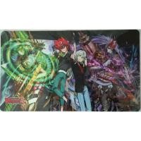 ราคา Bushiroad Cardfight Vanguard G Demonic Advent rubber playmat featuring characters Chrono Shindou and Kazumi Onimaru (57406868022)