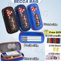 ราคา BeccaBag กล่องดินสอ 2 ชั้น large capacity pencil bag gift กล่องดินสอ diy pencil case กระเป๋าผ้า (40270998586)