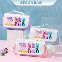 ราคา BeccaBag กล่องดินสอ 2 ชั้น large capacity pencil bag กล่องดินสอ diy pencil case กระเป๋าผ้า (44704409031)