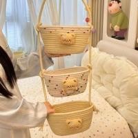 ราคา กระเป๋าแขวน การ์ตูนแขวนผนังตะกร้าเก็บแขวนตะกร้าห้องพักหอพักแขวนห้องนอนผนังด้ายฝ้ายทอแขวนผนังหลังประตู (24442748895)