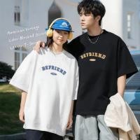 ราคา เสื้อยืดแขนสั้นลายตัวอักษร สไตล์ญี่ปุ่นวินเทจ เนื้อผ้าหนา Cotton 100 ทรงหลวม ผู้ชายใส่ดี คู่รักก็เริ่ด สุดชิค เสื้อยืด (57207303313)