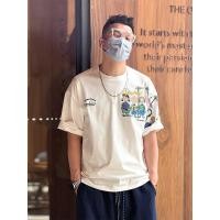 ราคา เสื้อยืดคอตตอน 200 กรัม ลายตัวการ์ตูน Snoopy สไตล์วินเทจ สไตล์ผ่อนคลาย เสื้อคู่รักสวมใส่สบาย (48307477008)