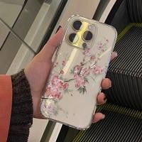 ราคา ดอกไม้สีชมพูโบราณเหมาะสําหรับ Apple 17PROMax 14 13 12 เคสอวกาศ iPhoneXS เคสโทรศัพท์โปร่งใส (50457752869)