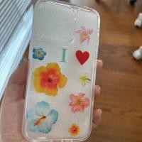 ราคา โปร่งใสโปร่งใสดอกไม้สร้างสรรค์เหมาะสําหรับ Apple 16 15 14 13promax เคสโทรศัพท์ 12 11 xr นุ่ม xs 8p 7p เคสโทรศัพท์ (29170186059)