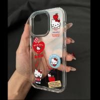 ราคา Love Label KT Cat เหมาะสําหรับ Apple 16 15 14 13promax เคสโทรศัพท์ 12 11 xr โปร่งใส xs 8p 7p เคสโทรศัพท์ (29232051308)
