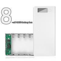 ราคา OZTH DIY Shell 8 18650 แบตเตอรี่ Dual USB สําหรับโทรศัพท์ชาร์จ 18650 แบตเตอรี่กล่องเก็บกรณีไม่มีแบตเตอรี่ Vary (56508009381)