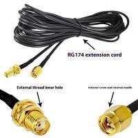 ราคา OZTH RP SMA To SMA Extension Cable ชายกับหญิง Coaxial Feeder Wire สําหรับเสาอากาศ WiFi เราเตอร์ RG174 การ์ดเครือข่าย Vary (54157640989)