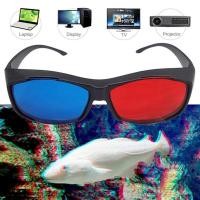 ราคา OZTH กรอบแว่นตา 3D สีฟ้าสีแดงสําหรับมิติ Anaglyph TV Movie DVD เกม Vary (46157772173)