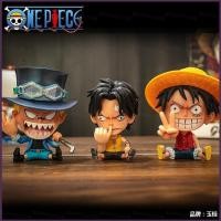 ราคา SC ONE PIECE Monkey D Luffy Portgas D Ace Chibi K Sitting Pose Action Figure กล่องตาบอดโต๊ะเครื่องประดับ (41679643403)