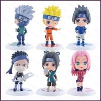 ราคา SC 6 ชิ้น NARUTO Kakashi Sasuke Haruno Sakura น่ารัก Chibi Action Figure เครื่องประดับเดสก์ท็อป (54858016445)