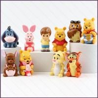 ราคา SC 10 ชิ้น Winnie the pooh Action Figure Piglet Tigger Eeyore Roo ตุ๊กตาของเล่นเครื่องประดับคอลเลกชัน (42979643391)