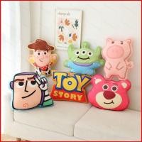 ราคา SQ2 Disney Toy StoryLotso การ์ตูนตุ๊กตาโยนหมอนเบาะโซฟาเตียงสตรอเบอร์รี่หมีกลับสาว Woody Buzz Alien QS2 (48507999522)